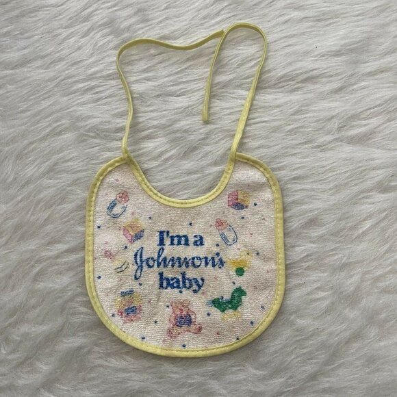 Johnson's Vintage Bib I'm A Johnson's Baby - Picture 2 of 4